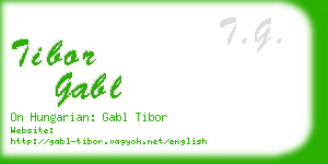 tibor gabl business card